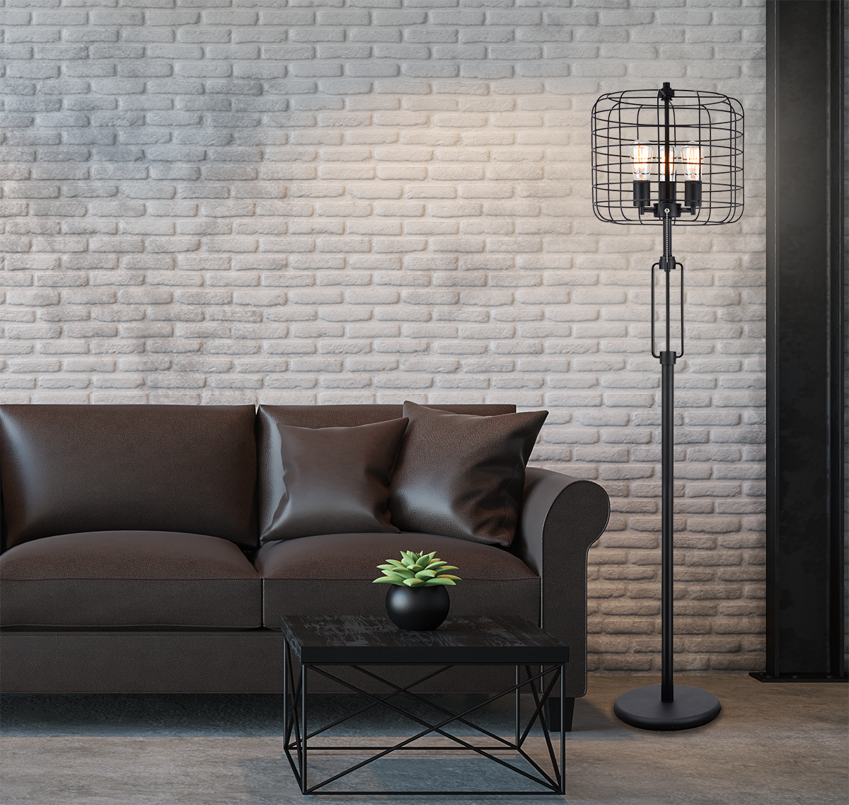 ACME Manus Floor Lamp, Black