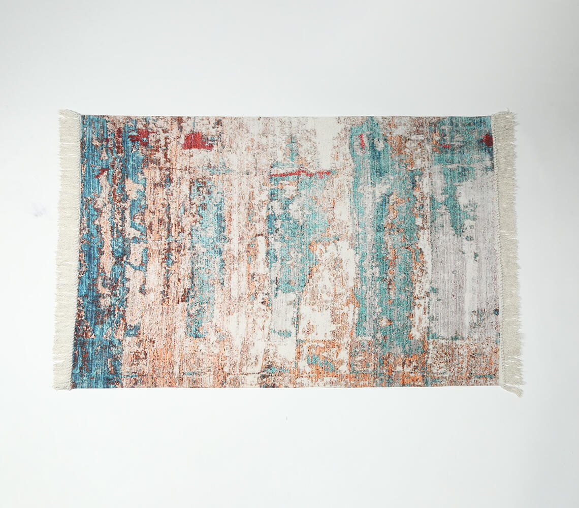 Digitally Printed Abstract Rug