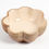 Thumbnail: Solid-Enamelled Beige Flower-Shaped Wooden Bowl