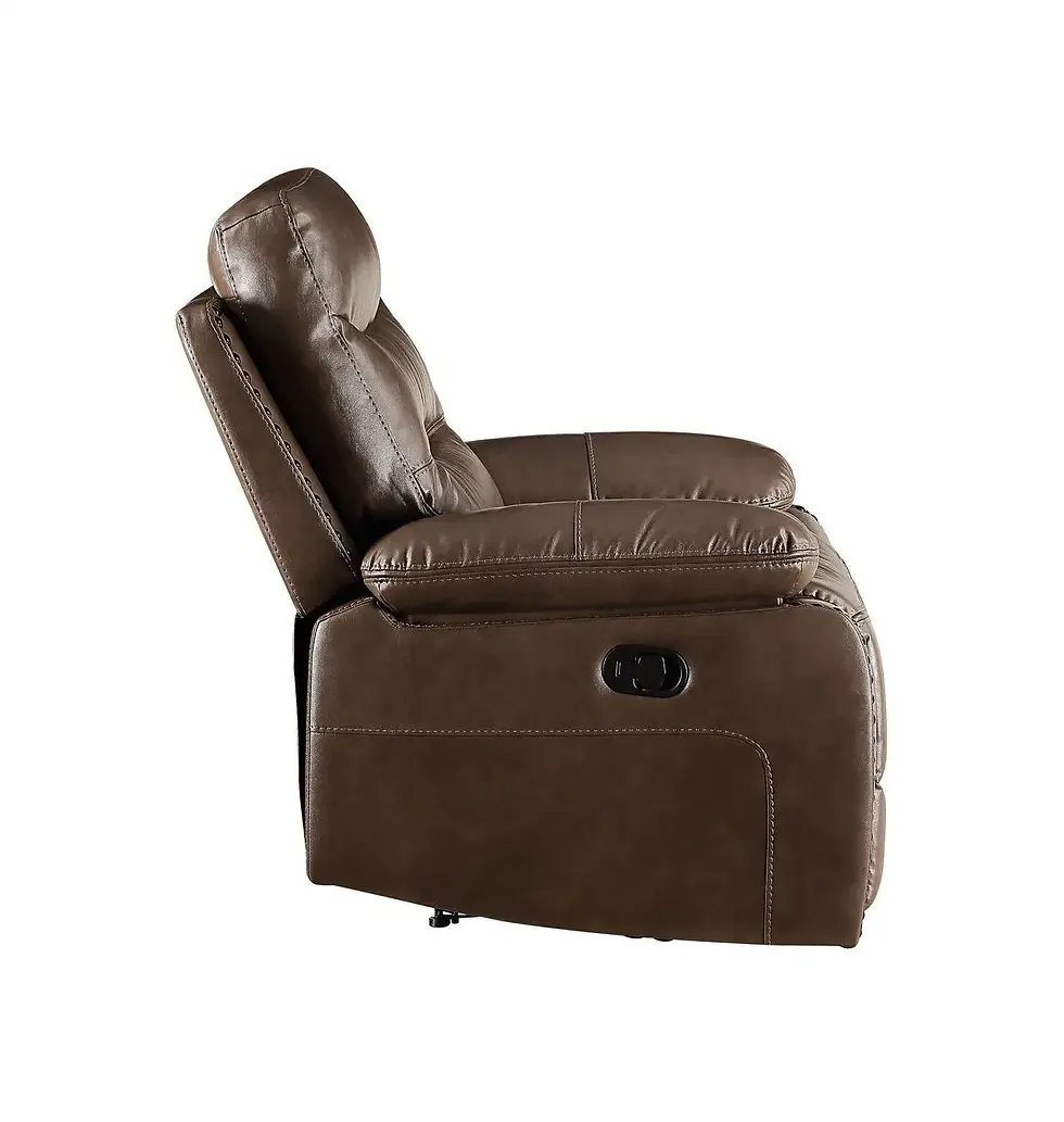 Thumbnail: ACME Aashi Recliner ; Brown Leather-Gel Match