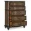 Thumbnail: Traditional Chest of 5 Drawers Classic Brown Oak Finish