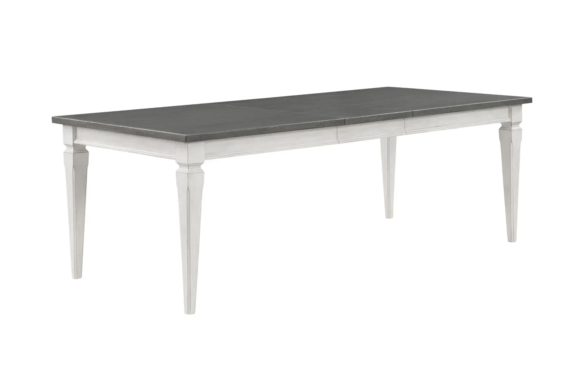 ACME Katia Dining Table, Gray & Weathered White Finish