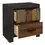 Thumbnail: Unique Style Nightstand 1pc Multi-Tone Wire Brushed Finish