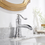 Thumbnail: Waterfall Single Hole Single-Handle Low-Arc Bathroom Faucet With Pop-up Drain