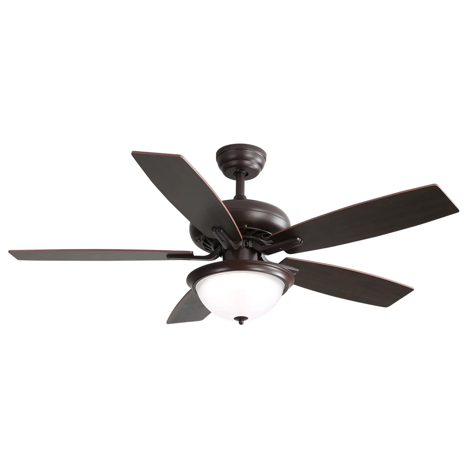 52 Inch Indoor Crystal Ceiling Fan With 3 Speed Wind 5 Plywood Blades