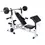 Thumbnail: Weight Bench with Weight Rack, Barbell and Dumbbell Set 198.4 lb