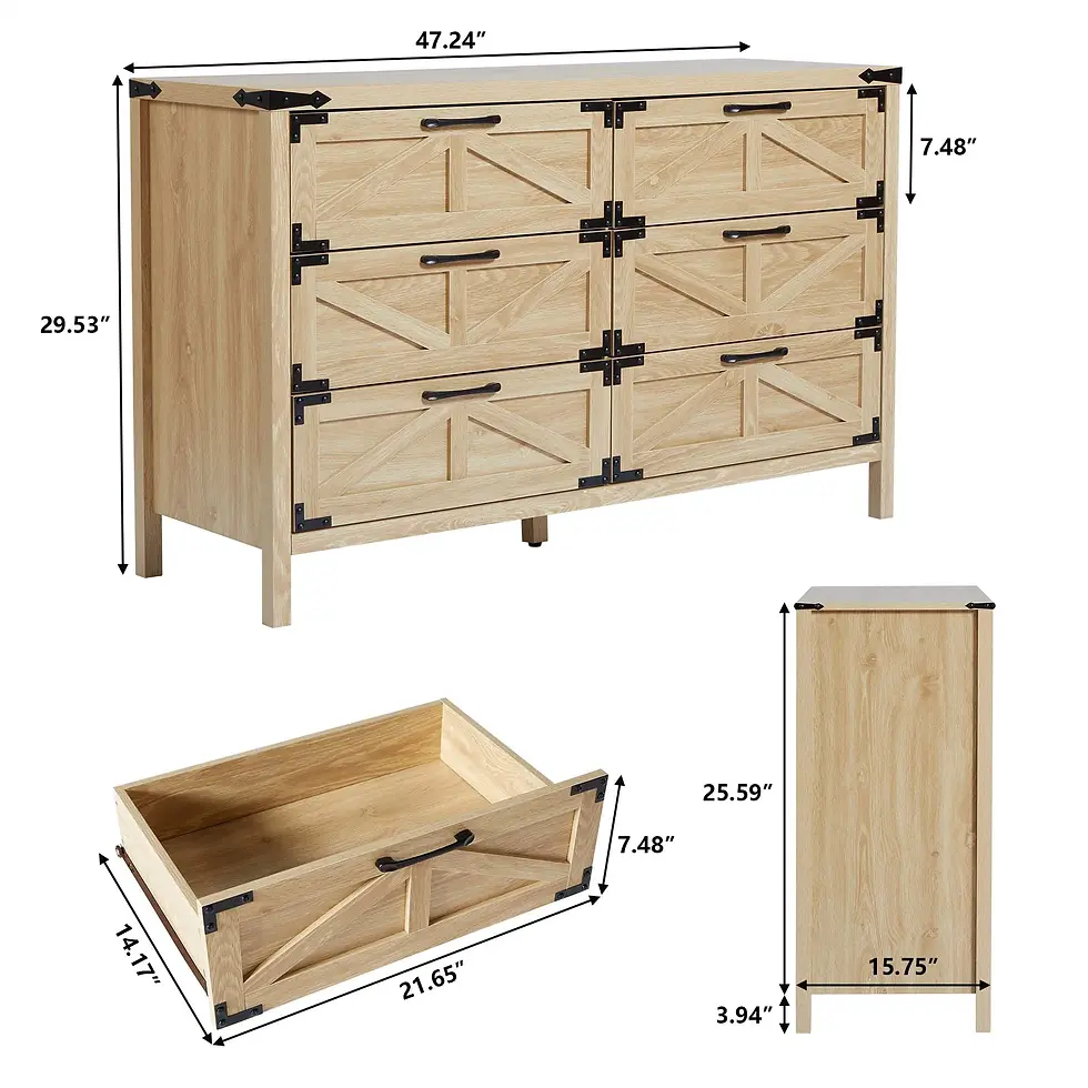 Thumbnail: Farmhouse Barn Chest of Drawers