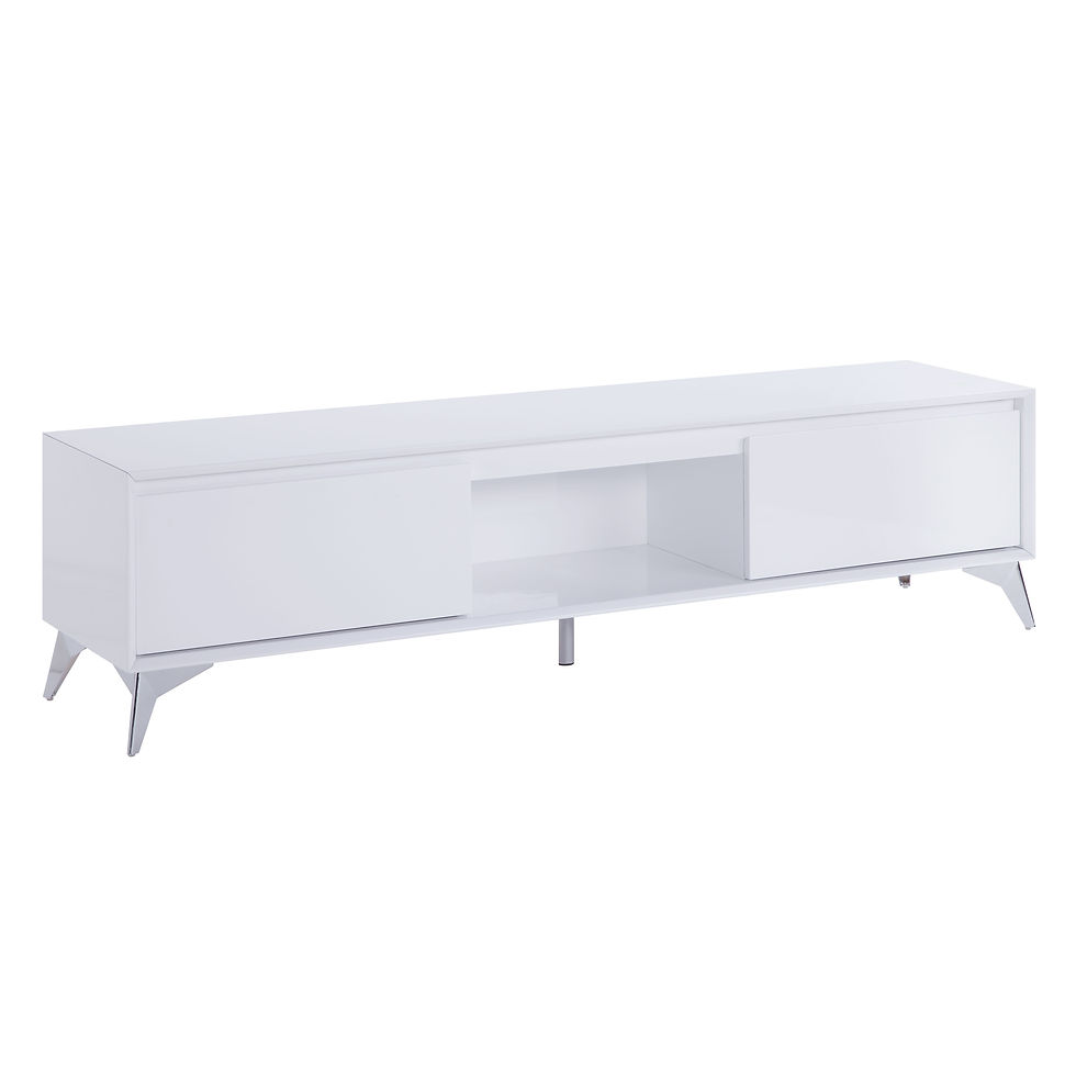 Thumbnail: ACME Raceloma TV stand, LED, White Chrome Finish