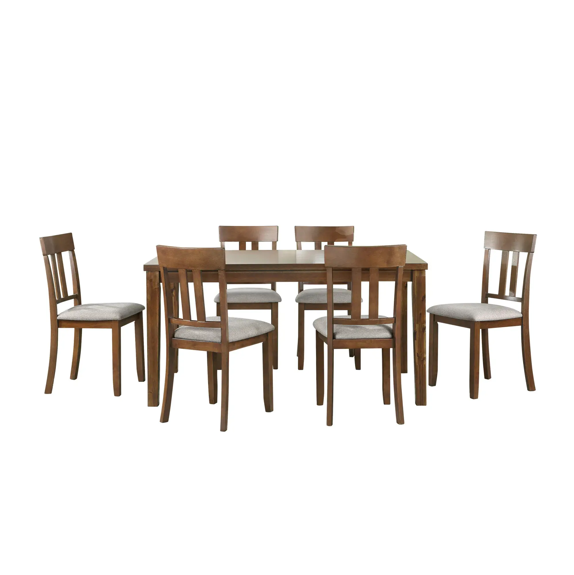 Transitional Styling 7-Piece Pack Dinette Set Cherry Finish