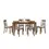 Thumbnail: Transitional Styling 7-Piece Pack Dinette Set Cherry Finish