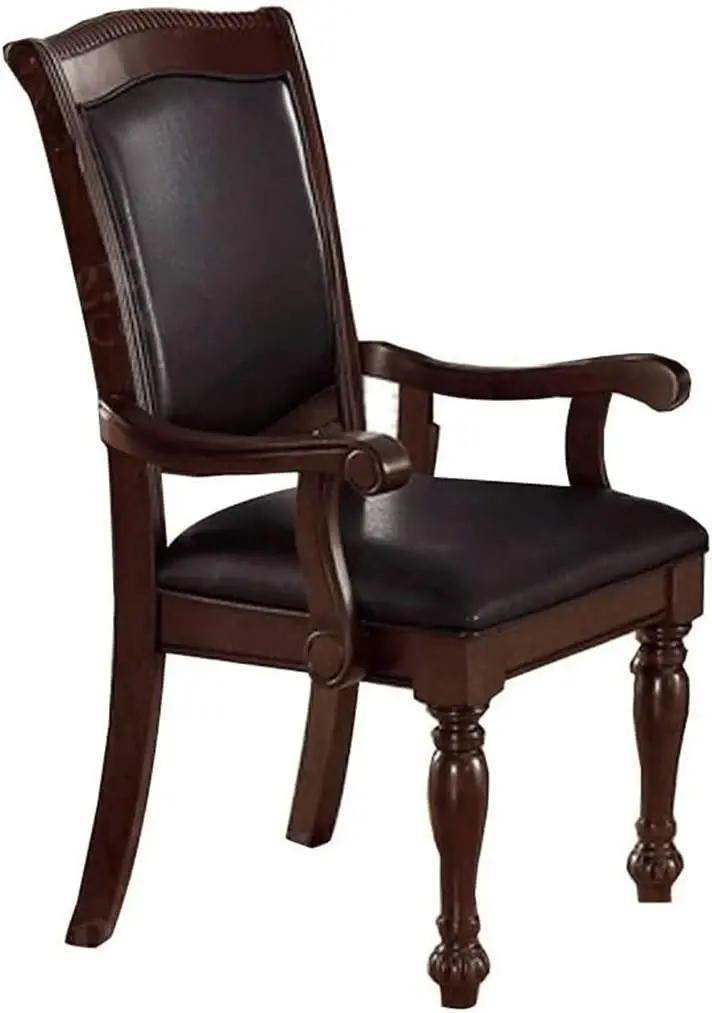 Thumbnail: Royal Majestic Formal Set of 2 Arm Chairs Brown Color