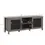 Thumbnail: Industrial TV Cabinet Stand with Mesh Doors and Shelves, Brown