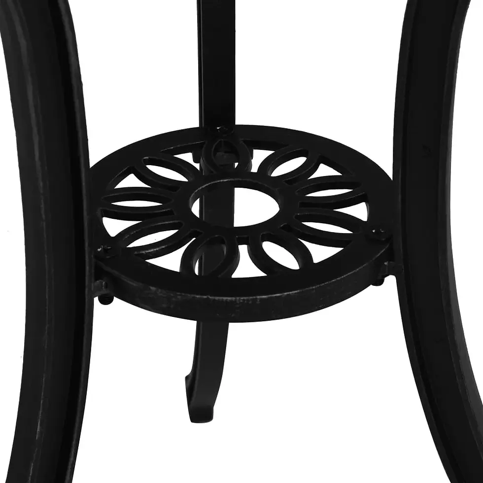Thumbnail: Garden Table Black 24.4"x24.4"x25.6" Cast Aluminum