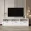 Thumbnail: White modern minimalist TV cabinet 80 inch TV stand