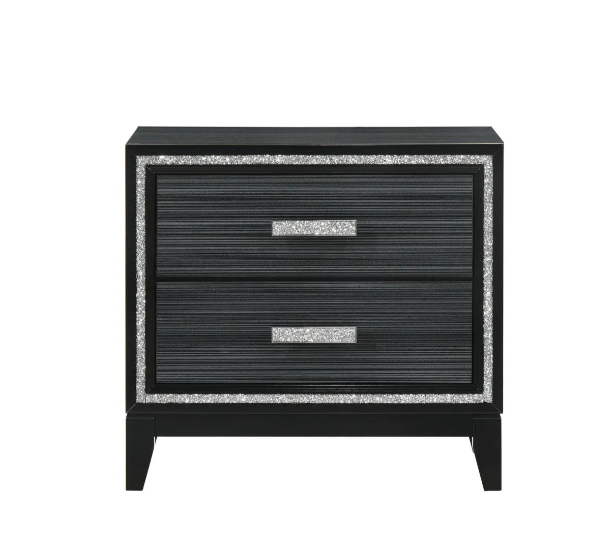 ACME Haiden Nightstand; Weathered Black Finish