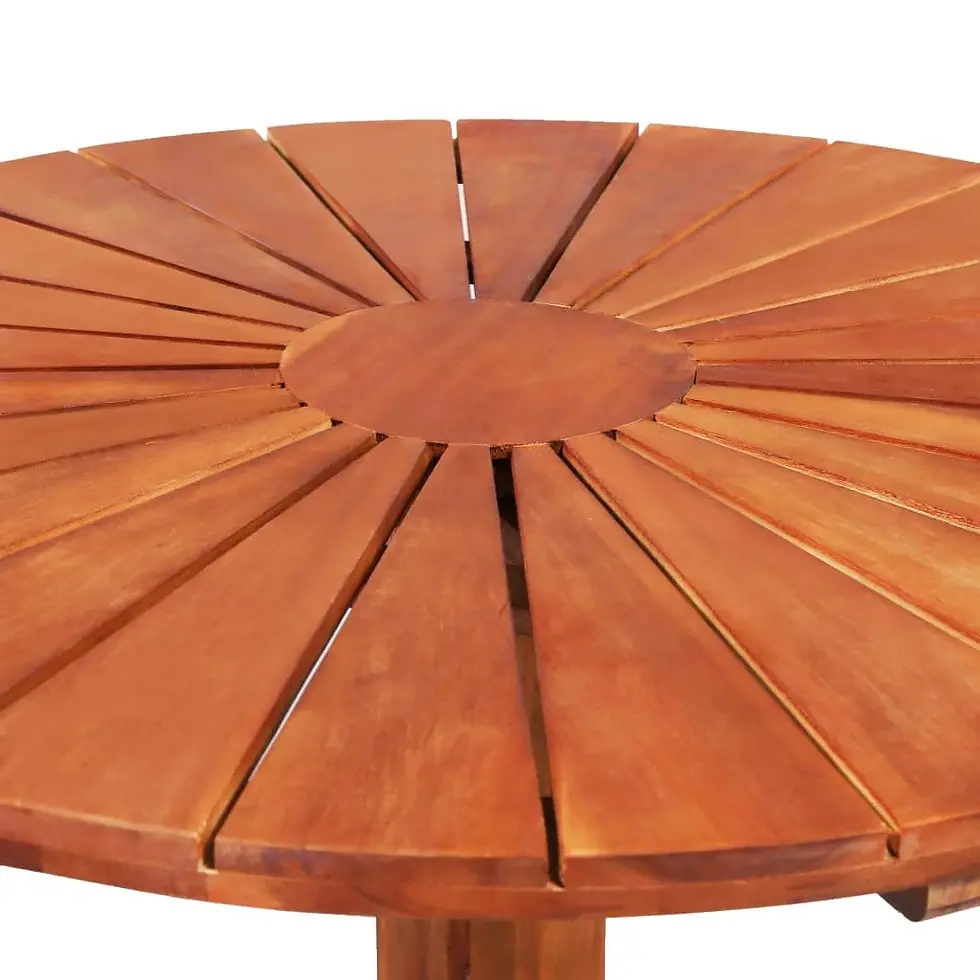 Thumbnail: Bistro Table 27.6"x27.6" Solid Acacia Wood