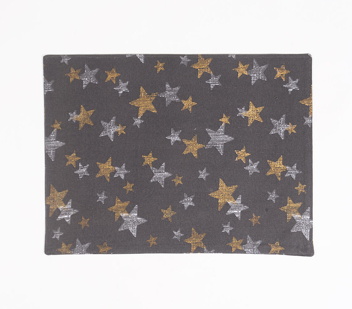 Star Printed Handwoven Placemats (set of 4)