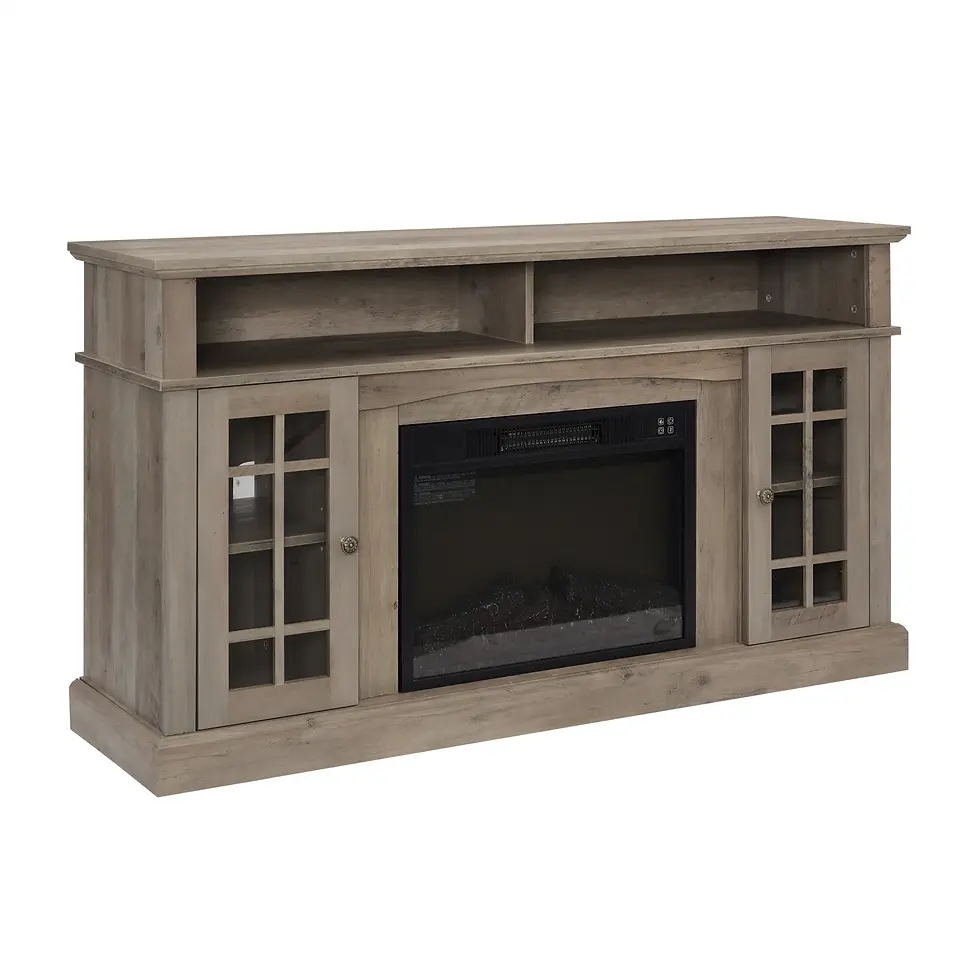 Thumbnail: Classic TV Media Stand Modern Entertainment Console with 23" Fireplace Inset