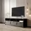 Thumbnail: Black Modern Minimalist TV Cabinet 80 Inch TV Stand