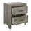 Thumbnail: Transitional Aesthetic Nightstand Faux Wood Veneer Weathered Gray