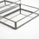 Thumbnail: Minimal Metal & Glass Vanity Trays with Mirror Base (set of 2)