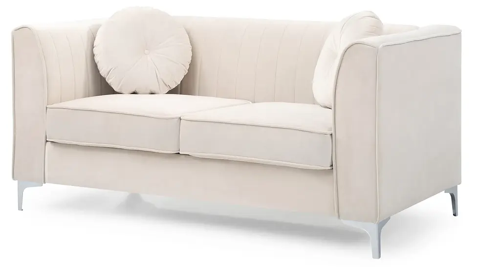 Thumbnail: Glory Furniture Delray Loveseat, Ivory