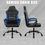 Thumbnail: Ergonomic Gaming Chair, Comfortable Computer Chair, PU Leather 