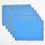 Thumbnail: Solid Azure Blue Placemats with Frayed Edges (set of 6)
