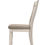 Thumbnail: ACME Fedele Side Chair, Tan Fabric Cream Finish