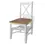 Thumbnail: Wooden Table with 4 Wooden Chairs Furniture Set Brown