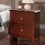 Thumbnail: ACME Selma Nightstand With 2 Drawers Storage In Brown Finish