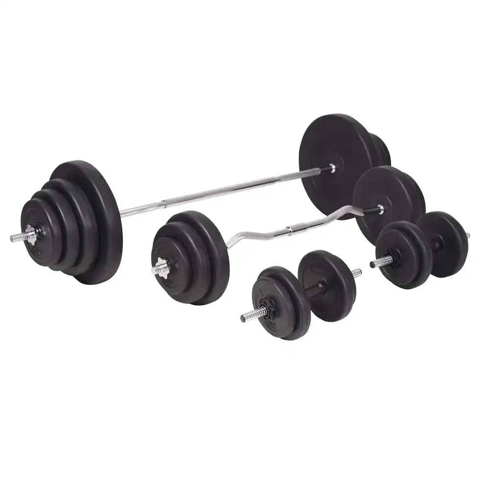 Thumbnail: Barbell and Dumbbell Set 264.6 lb