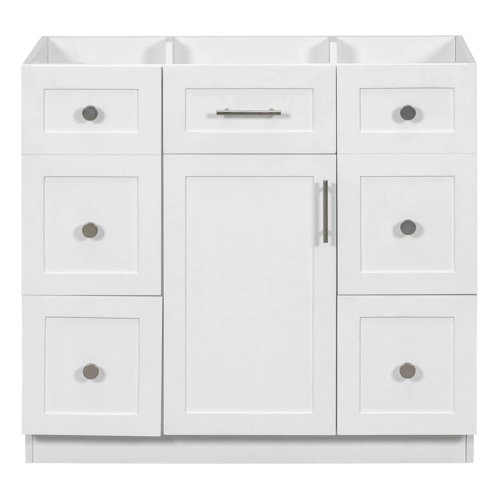 36" White Bathroom Vanity(Sink not included)