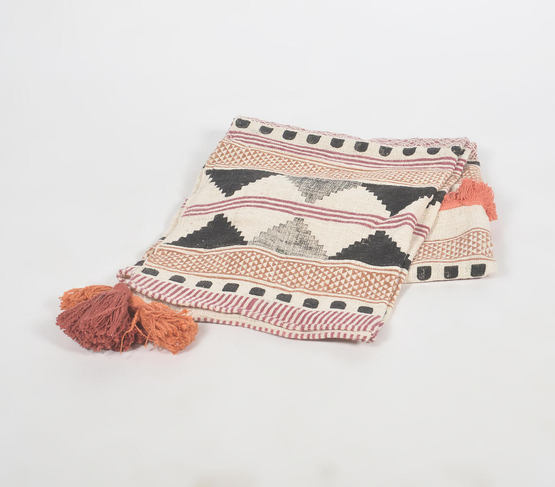 Tassels & Traditional Deco Multicolor Throw