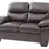 Thumbnail: lory Furniture Marta Loveseat, Dark Brown