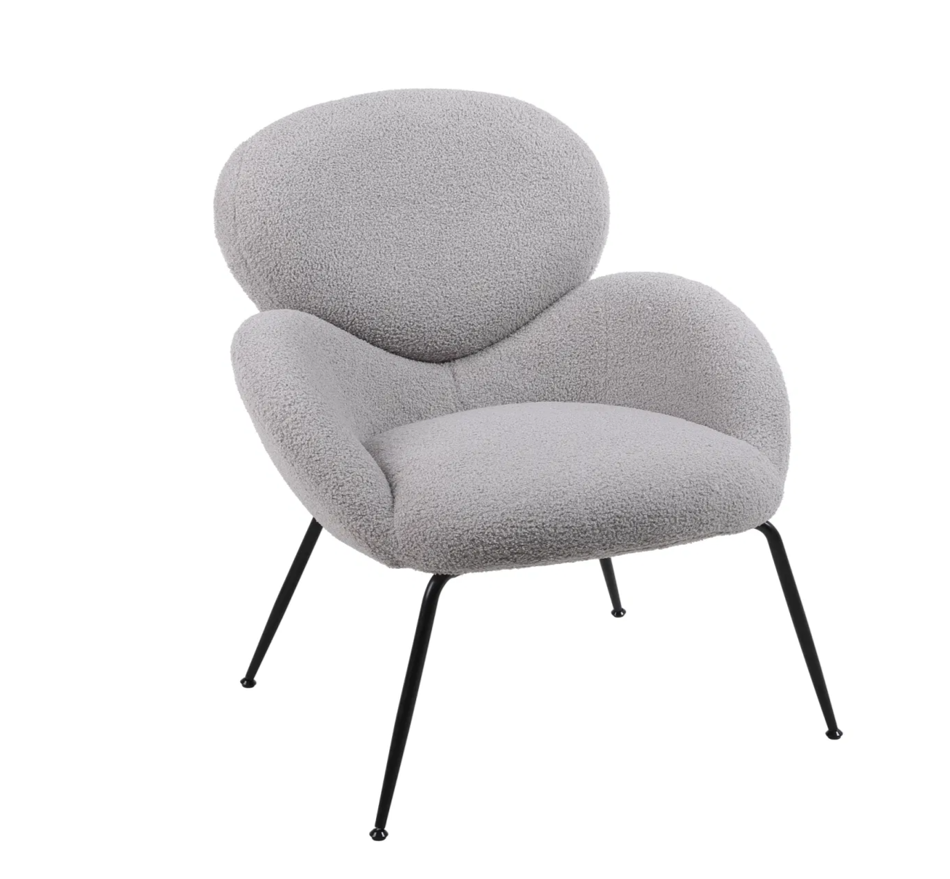 Modern Sherpa Accent Armchair
