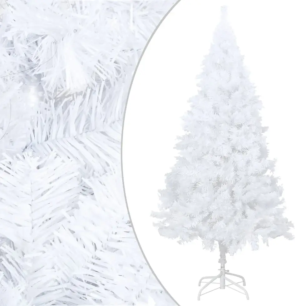 Thumbnail: Artificial Christmas Tree with Thick Branches White 70.9" PVC