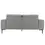 Thumbnail: 74.8 Inch Linen Fabric Loveseat Couch Mid-Century Modern Upholstered, Light Gray