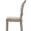 Thumbnail: ACME Faustine Side Chair, Tan Fabric Salvaged Light Oak Finish