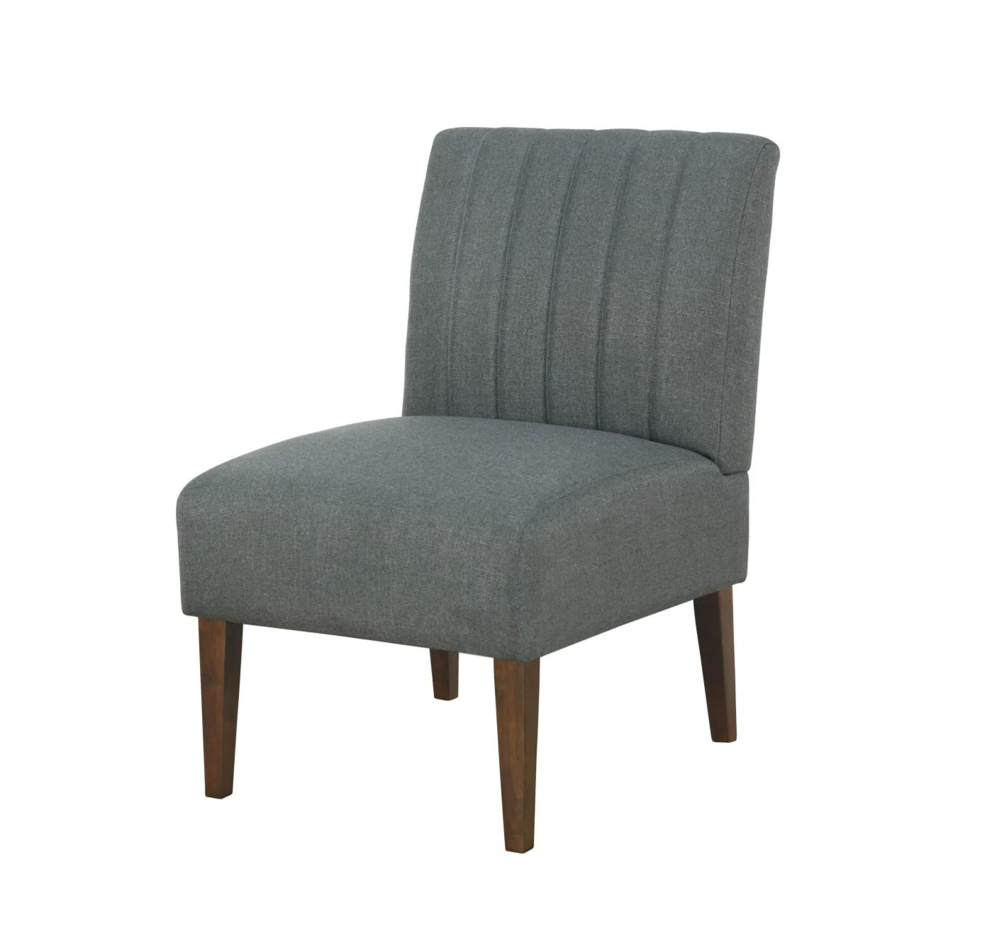 Stylish Comfortable Accent Chair 1pc Dark Gray Fabric