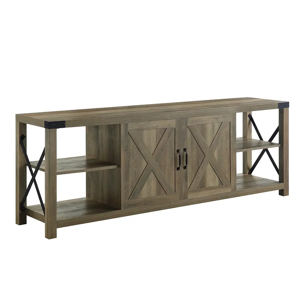Thumbnail: ACME Abiram TV Stand in Rustic Oak Finish