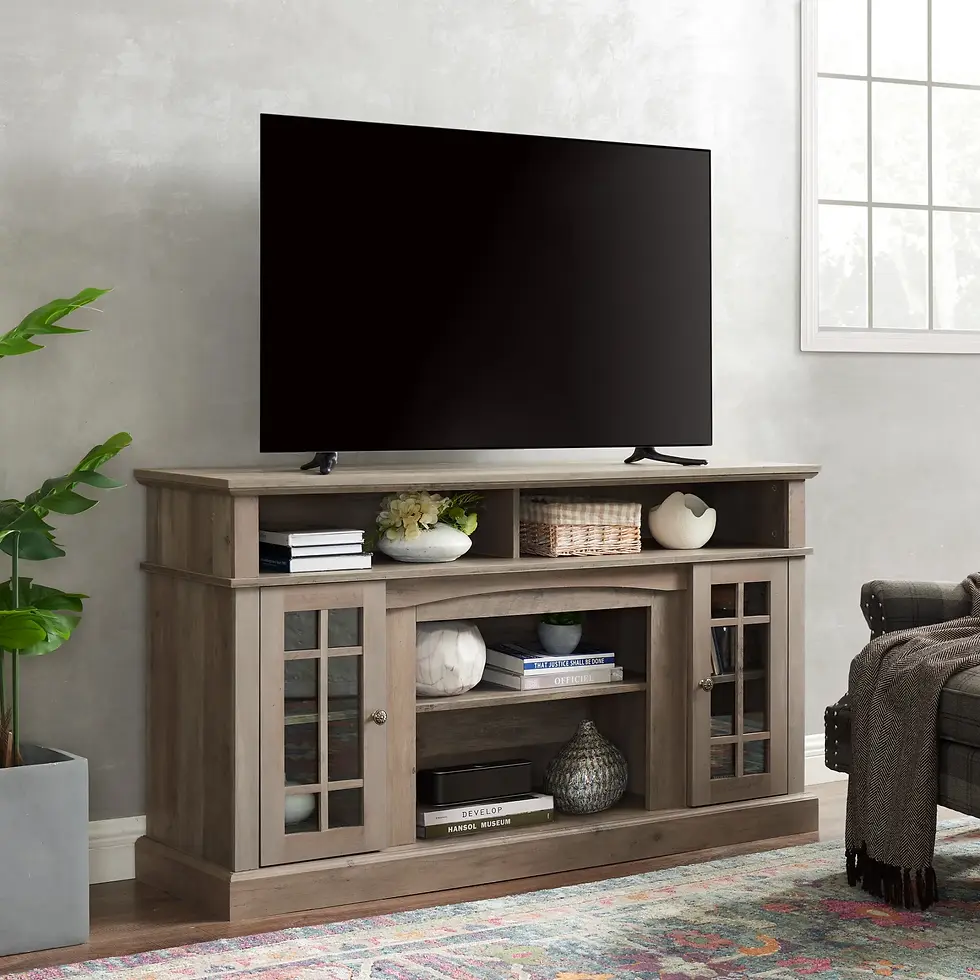 Thumbnail: Classic TV Media Stand Modern Entertainment Console, Gray Wash