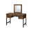 Thumbnail: ACME Juvanth Vanity Desk & Mirror in Rustic Oak & Black Finish 