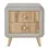 Thumbnail: Upholstered Wooden Nightstand with 2 Drawers