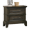 Thumbnail: Contemporary 1pc Nightstand Gray Color Solid Wood