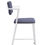 Thumbnail: ACME Cargo Counter Height Chair (Set-2), Gray Fabric & White (2Pc/1Ctn) 77887