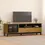 Thumbnail: TV Stand with Glass Door FLAM 62.2"x15.7"x19.7" Solid Wood Pine