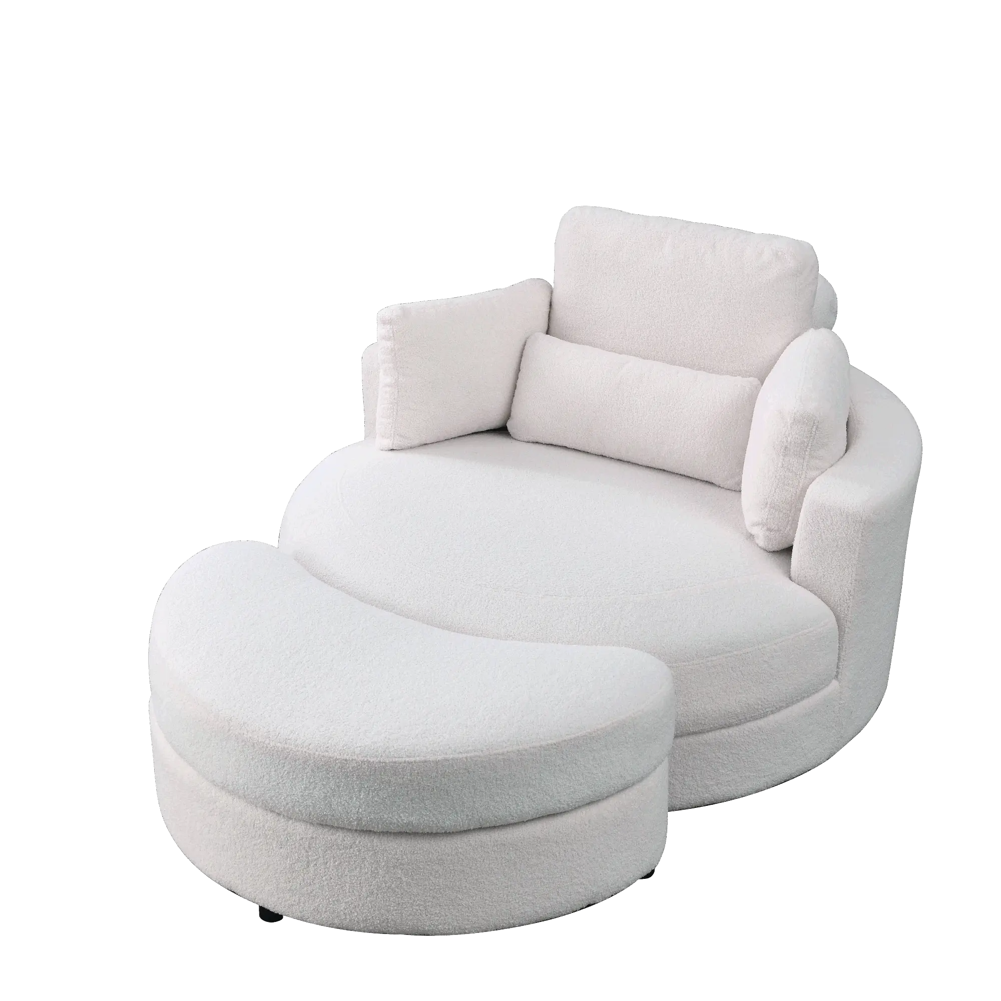 Welike Swivel Accent Barrel Modern Sofa Lounge Club