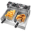 Thumbnail: 12.7QT/12L Stainless Steel Double Cylinder Electric Fryer with Basket