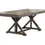 Thumbnail: Ash Gray "X" Design Legs Solid Wood 1pc Dining Table